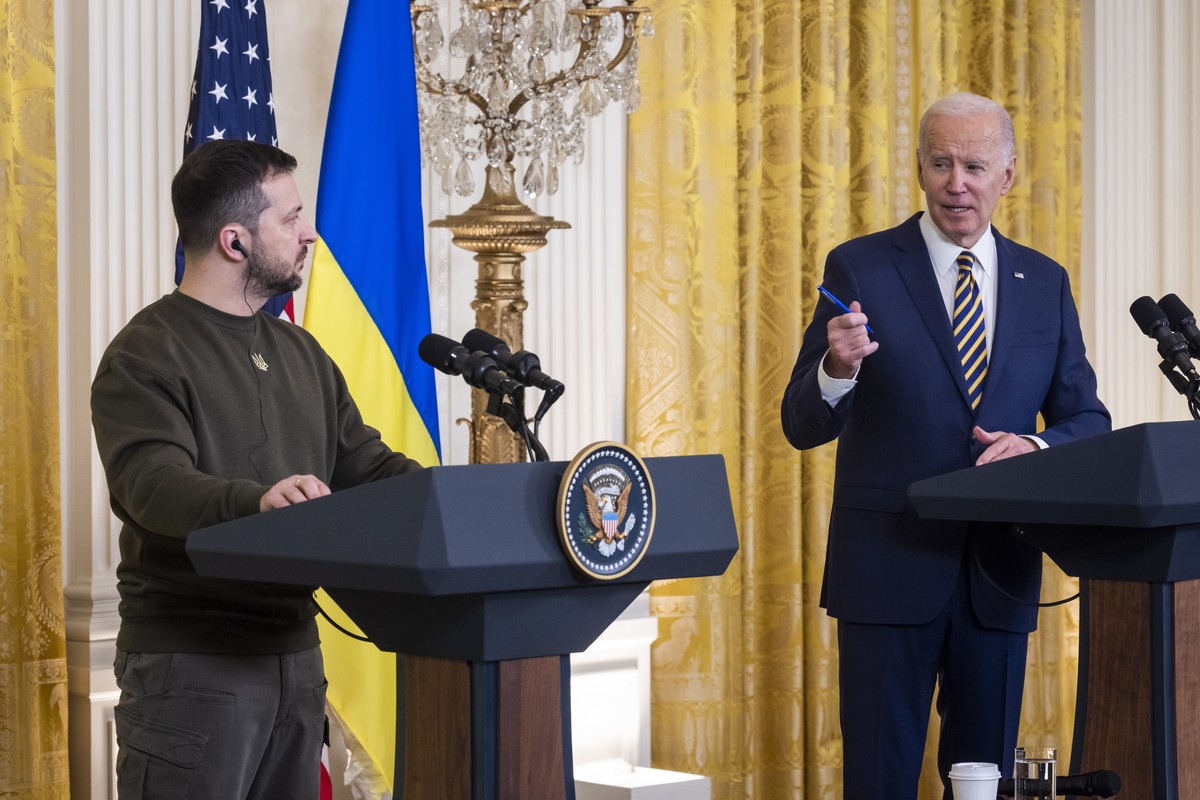 Zelensky est apparu à Washington aux côtés du président Joe Biden cette semaine.