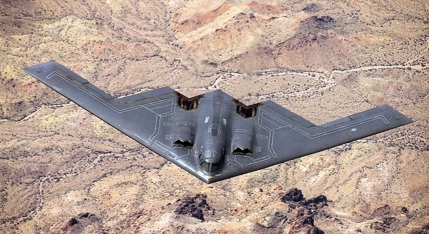 Der Tarnkappenbomber B-2 der USA.