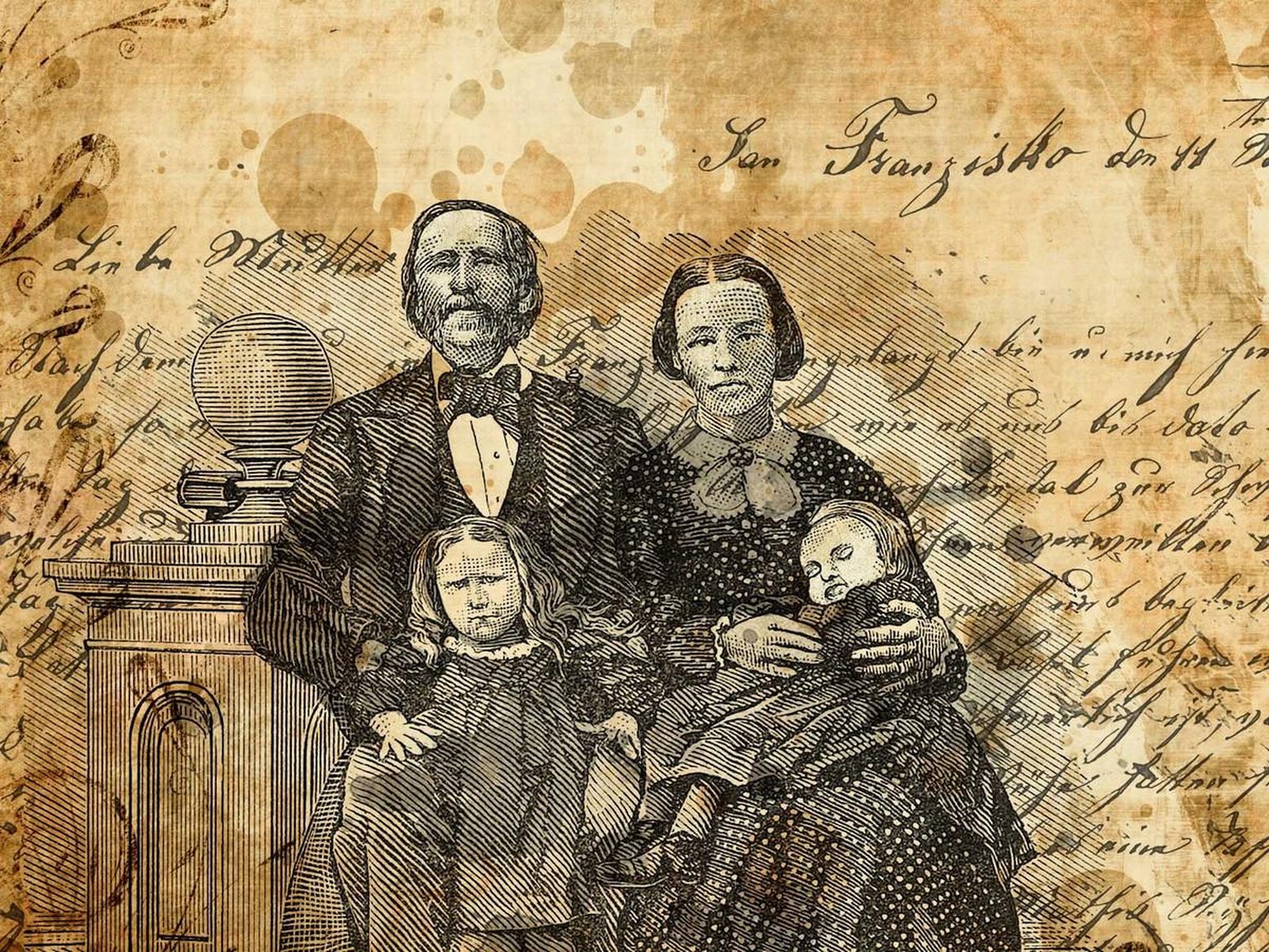 1868 wanderten Rudolf Heer, seine Frau Rosina und die beiden Töchtern Barbara und Maria von Glarus nach Amerika aus.