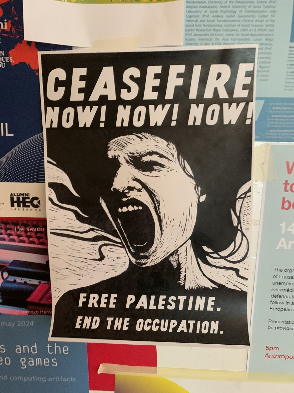 Occupation de l'Université de Lausanne, le 3 mai 2024.