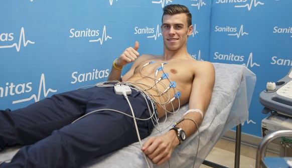 Gareth Bale im Sommer 2013 beim Real-Medizin-Check.