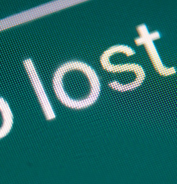 Das Jugendwort des Jahres &quot;lost&quot; wird in dem Satz &quot;Also ganz so lost is man nicht&quot; in einer Smartphone-Unterhaltung