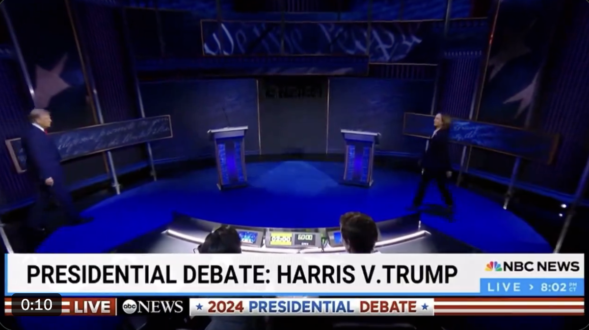 Donald Trump et Kamala Harris se rencontraient pour la toute première fois mardi soir.