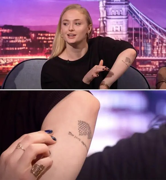 sophie turner game of thrones tattoo