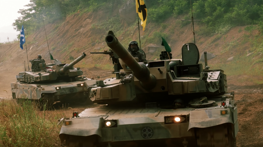 K-2-Panzer in einer Übung der südkoreanischen Armee.