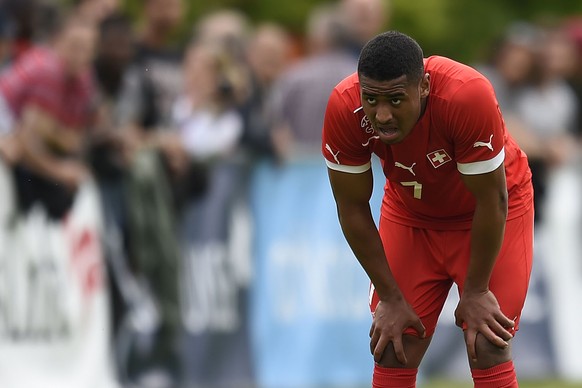 25.05.2014; Lausanne; Fussball Nationalmannschaft U-19 - Georgien - Schweiz;
Saidy Janko (SUI)
(Urs Lindt/freshfocus)