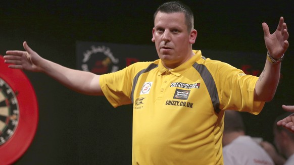 «Chizzy»: Dave Chisnall, England. BDO-Vizeweltmeister 2010. Einlaufmusik: Dizzy (Vic Reeves and Wonderstuff).