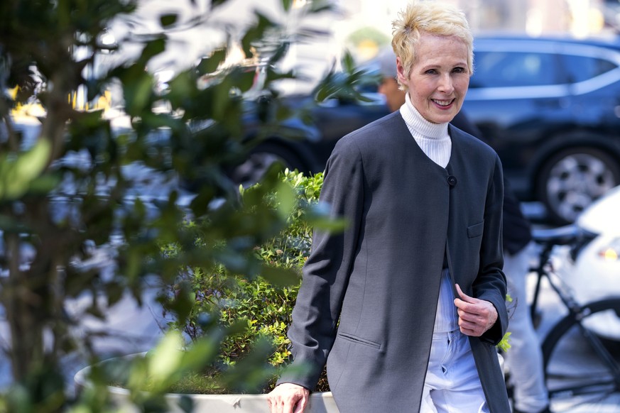 E. Jean Carroll is photographed, Sunday, June 23, 2019, in New York. Carroll, a New York-based advice columnist, claims Donald Trump sexually assaulted her in a dressing room at a Manhattan department ...