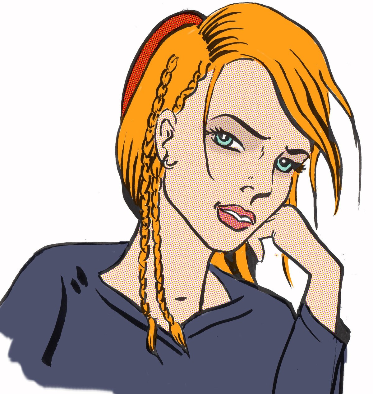 Voici à quoi je ressemble, à quelques détails près: j'ai laissé tomber les tresses.