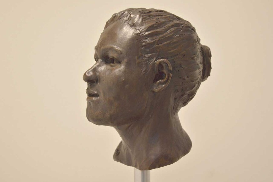 Mithilfe von DNA-Analyse rekonstruiert: Kopf der Frau aus Ballynahatty.&nbsp;