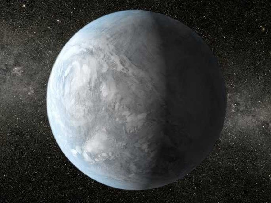 Könnte ein Ozeanplanet sein: Kepler-62e.<br data-editable="remove">