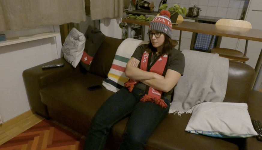 watson-Emily zeigt sich enttäuscht nach der Niederlage von Kanada gegen Belgien an der WM 2022 in Katar.