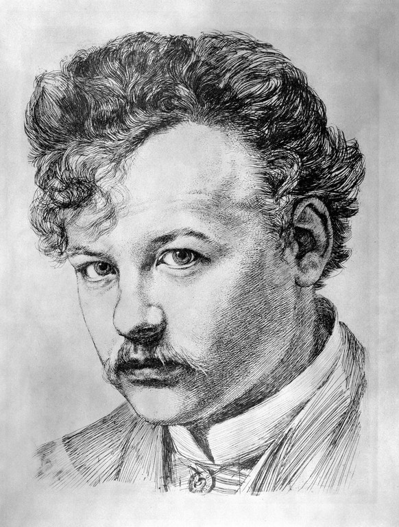 Undatiertes Portrait von Karl Stauffer (1857-1891), einem Schweizer Maler und Bildhauer. (KEYSTONE/PHOTOPRESS-ARCHIV/Str)