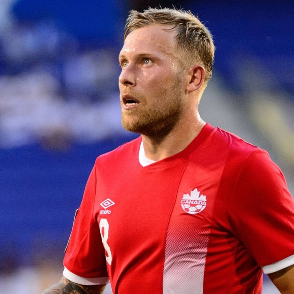 July 7, 2017 - Harrison, New Jersey, United States - Harrison, NJ - Friday July 07, 2017: Scott Arfield during a 2017 CONCACAF Gold Cup Group A match between the men s national teams of French Guiana  ...