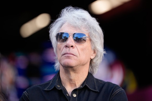 Jon Bon Jovi attends during the NFL Super Bowl 60 football game between the New England Patriots and the Seattle Seahawks, Sunday, Feb. 8, 2026, in Santa Clara, Calif. (AP Photo/Julio Cortez)
Jon Bon  ...