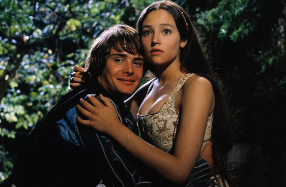 Leonard Whiting and Olivia Hussey in 1968&#039;s &#039;Romeo and Juliet&#039;.