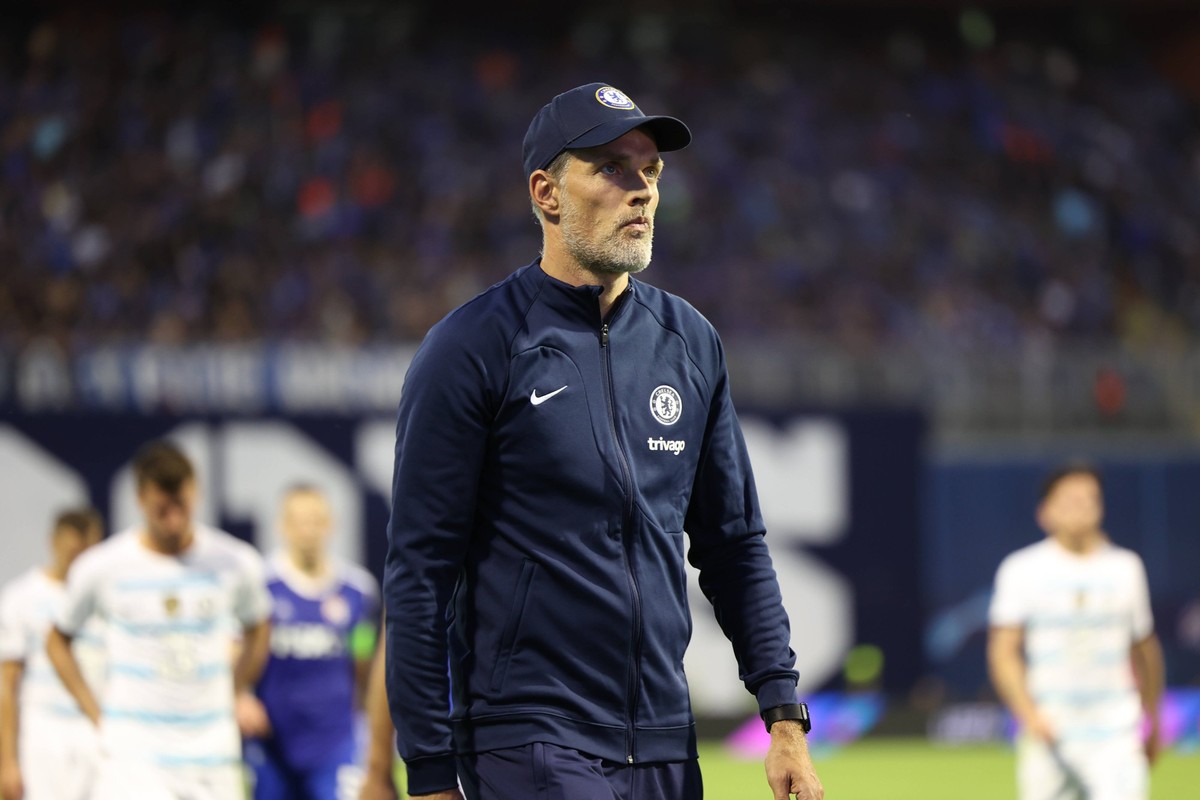 Zagreb, stadium Maksimir, September 6, 2022. UEFA Champions League, Matchday 1 - GNK Dinamo Zagreb vs Chelsea 1:0. Coach Thomas Tuchel PUBLICATIONxNOTxINxCRO