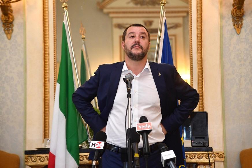 Italiens Innenminister Matteo Salvini hat in letzter Zeit mit seinen fremdenfeindlichen Aussagen für Aufsehen gesorgt.
