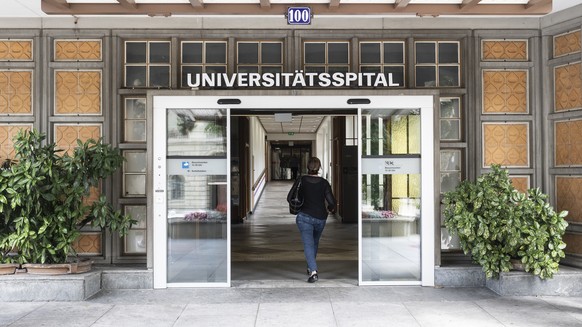 The entrance of the University Hospital Zurich, on Sunday, July 22, 2018, in Zurich, Switzerland. Chairman Sergio Marchionne, the CEO of carmaker Fiat Chrysler, was hospitalised at the University Hosp ...