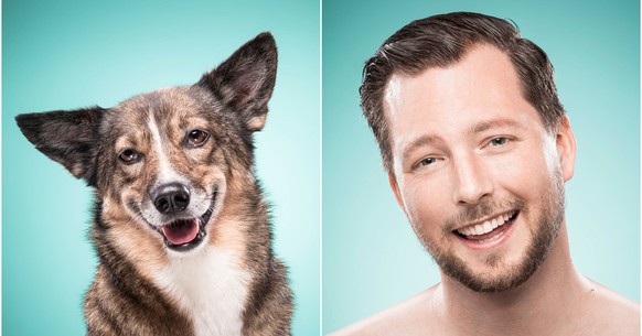 PIC BY INES OPIFANTI / CATERS NEWS - (PICTURED: Alex and Zelda the dog.) BARKING mad owners have proven they really do look like their pets - by performing hilarious impressions of their own DOGS. In  ...