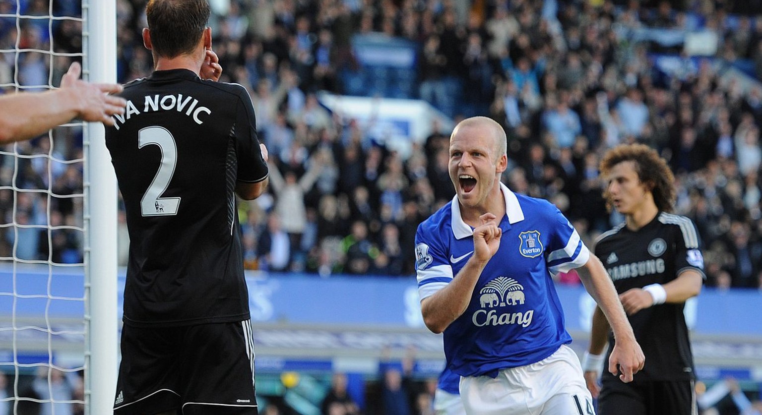 Steven Naismith bejubelt seinen Treffer gegen Chelsea im letzten Herbst.