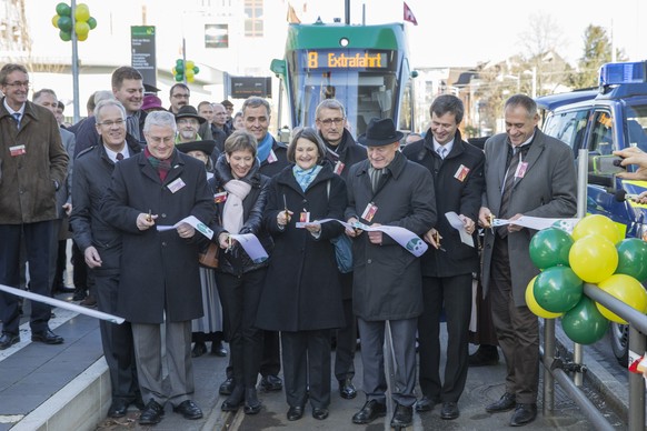 Eröffnung der neuen und ersten grenzüberschreitenden Tramlinie Basel – Weil am Rhein.