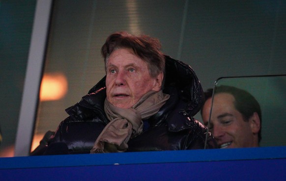 Israeli Football Agent Pinhas Pini Zahavi during the Premier League match between Chelsea and Manchester United, ManU at Stamford Bridge, London, England on 17 February 2020. PUBLICATIONxNOTxINxUK Cop ...