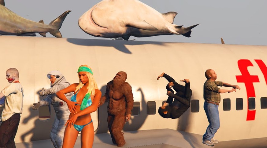In «GTA V» steppt der Bär und Bigfoot und ein Hai.