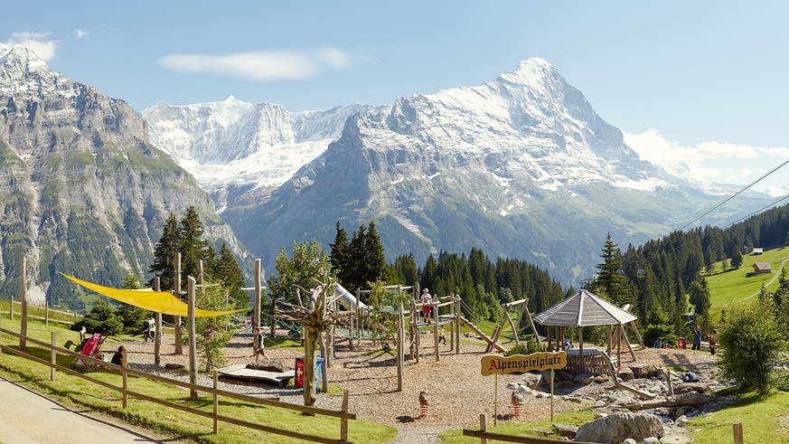 Rauszeit Spielplätze mit Aussicht Grindelwald Bort