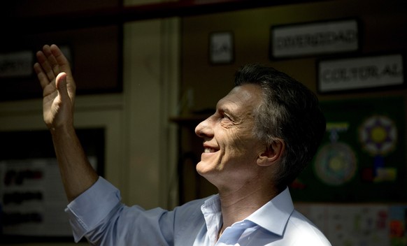 Mauricio Macri am Wahltag. 