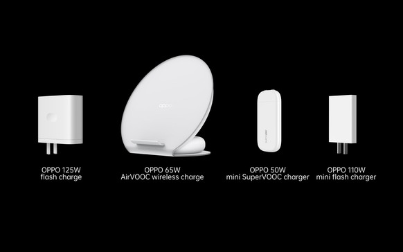 Oppo kündigt eine ganze Serie unterschiedlich grosser und schneller Ladegeräte an.
