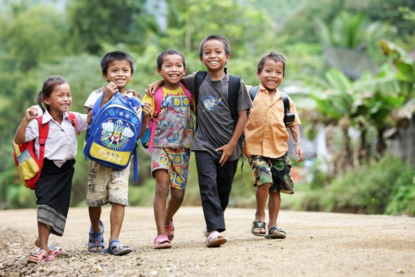 Unterwegs in Luang Prabang, Laos. © Marcel Giger/by Stiftung Kinderdorf Pestalozzi