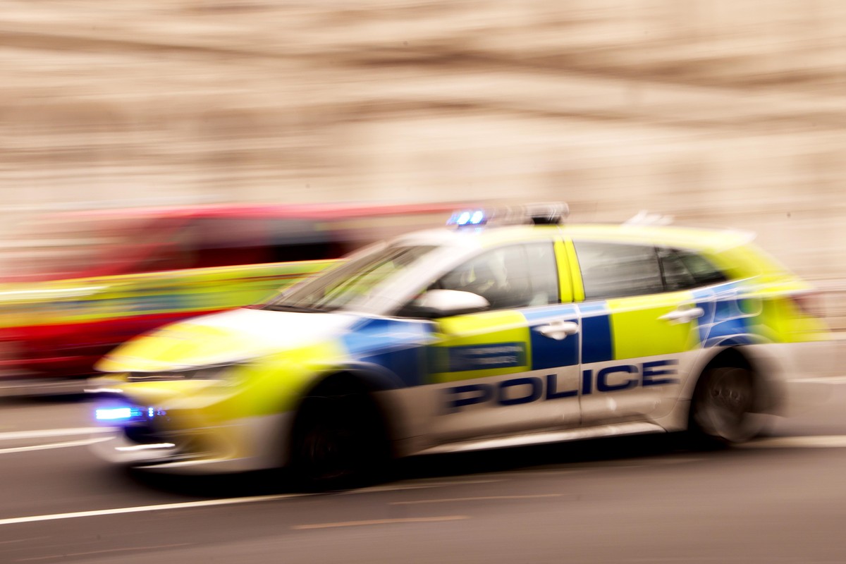 epa11550134 A police car drives in London, Britain, 15 August 2024. According to the police inspectorate, the Metropolitan Police is failing in almost all its areas of work. The force was assessed acr ...