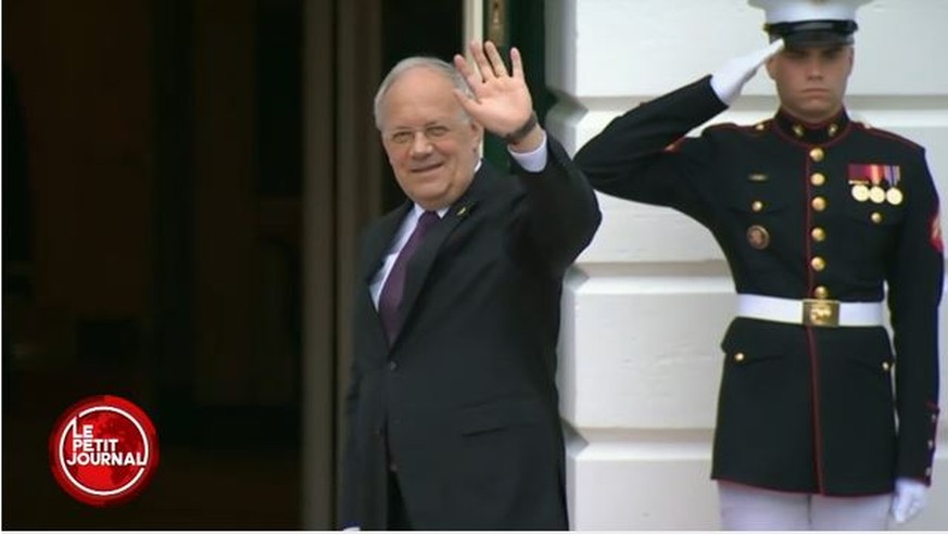 Unser Bundespräsident Johann Schneider-Ammann in Washington. Sein Auftritt war nicht gerade protzig.