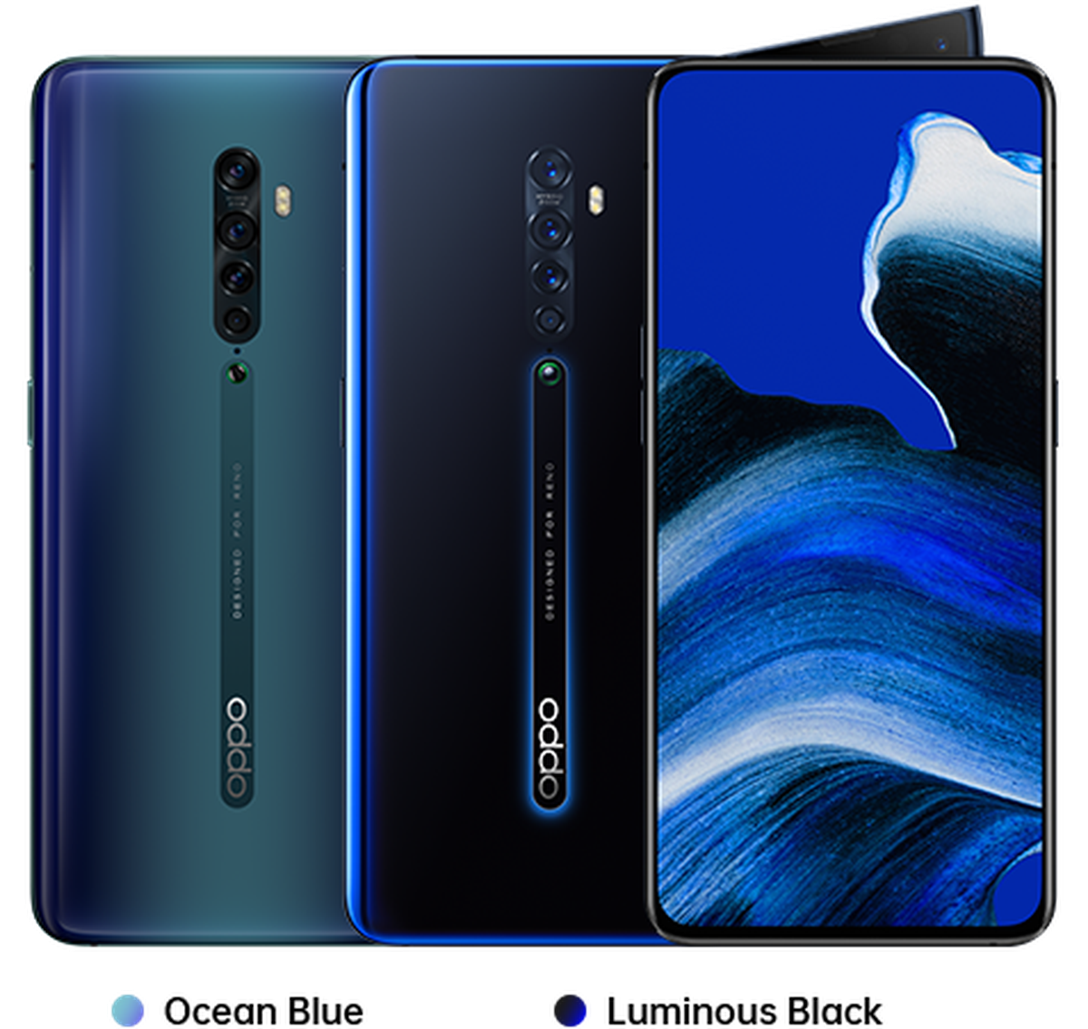 Oppo setzt wieder auf eine ausfahrbare Pop-up-Kamera, um ein optisch schönes Full-Front-Display zu ermöglichen.