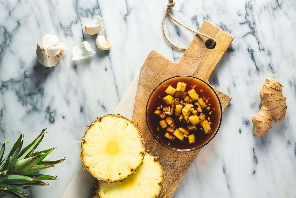 ananas marinade ingwer essen food grill grillieren bbq sommer frucht früchte https://www.thespruceeats.com/top-pork-marinade-recipes-335324