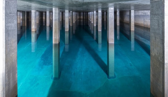 Water supply of Zurich, Switzerland, pictured on January 27, 2015. The water reservoir Lyren in Zurich Altstetten. (KEYSTONE/Gaetan Bally)

Wasserversorgung der Stadt Zuerich fotografiert am 27. Janua ...