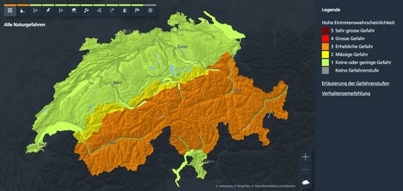 Die Unwetterlage am 5. Mai.