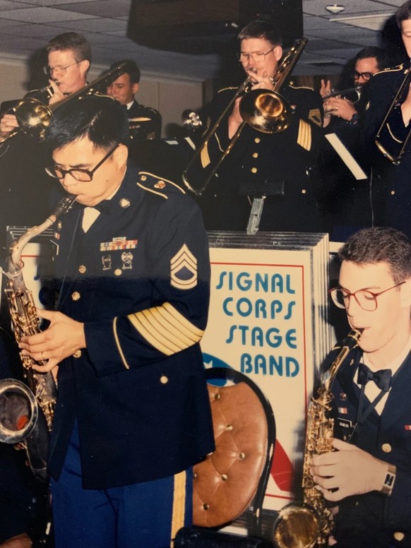 Wayne Hoey in der US Army Band.