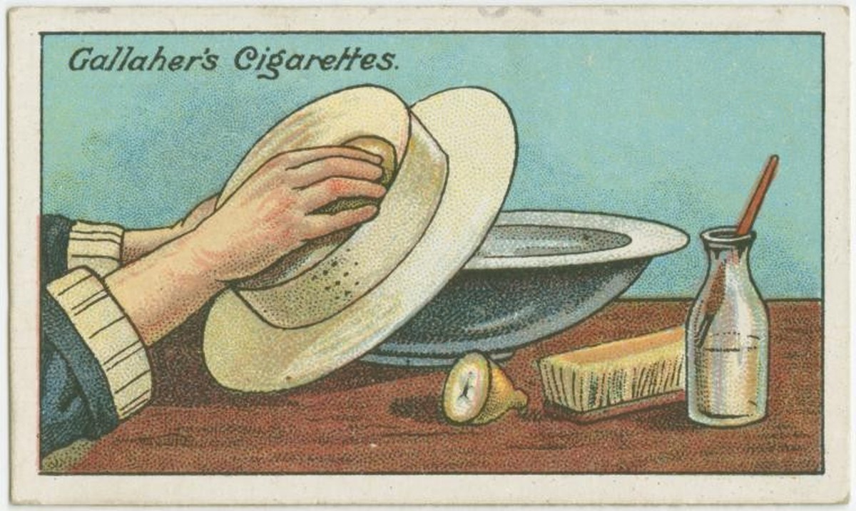 Gallaher-Lifehacks: Wie man einen Strohhut reinigt
https://digitalcollections.nypl.org/items/510d47e4-7a51-a3d9-e040-e00a18064a99