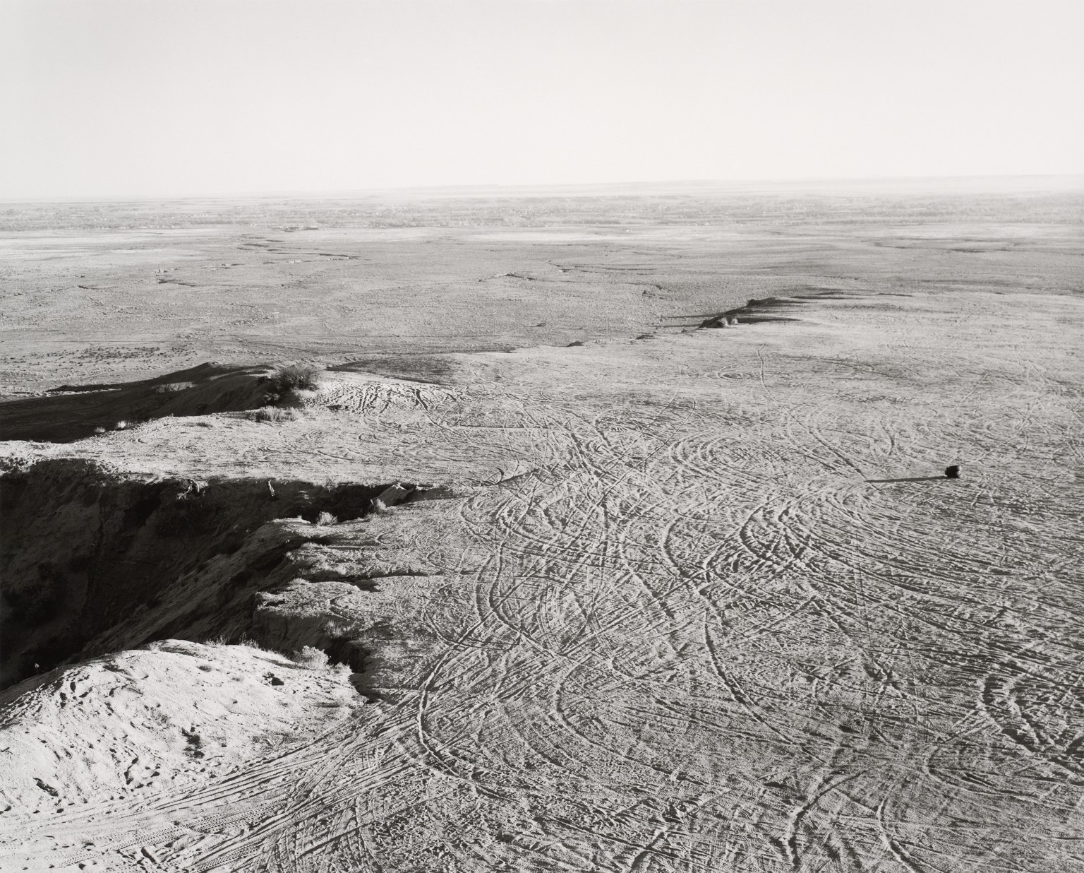Abgetragene oberste Schicht einer Hochebene, Pueblo County, Colorado, 1978.