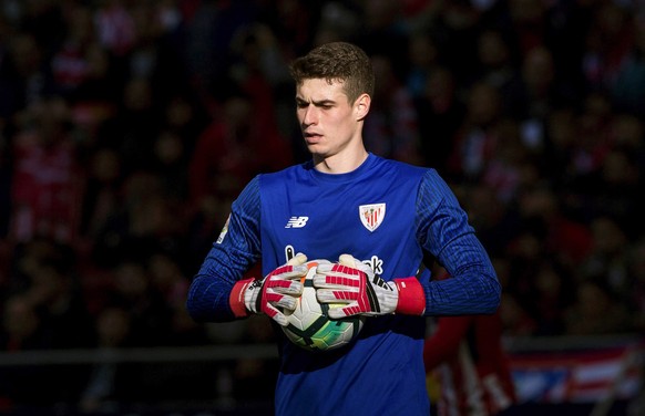 epa06933221 (FILE) - Athletic de Bilbao&#039;s goalkeeper Kepa Arrizabalaga in action during a Spanish Primera Division soccer match between Atletico de Madrid and Athletic de Bilbao at Wanda Metropol ...