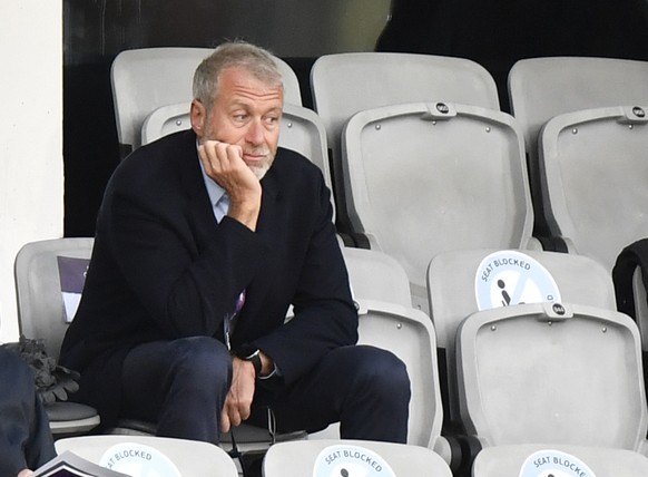 FILE - Chelsea soccer club owner Roman Abramovich attends the UEFA Women&#039;s Champions League final soccer match against FC Barcelona in Gothenburg, Sweden, May 16, 2021. The sanctions on Russian o ...