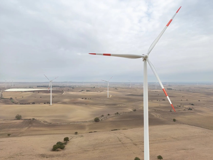 Der Castellaneta-Windpark der BKW in Apulien.