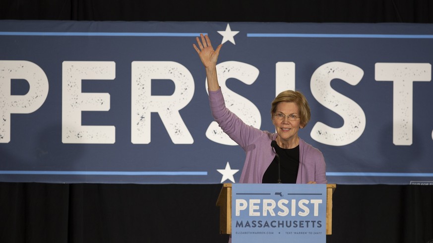 US-Senatorin Elizabeth Warren bei einer Wahlkampfveranstaltung im November in Hudson, Massachusetts.