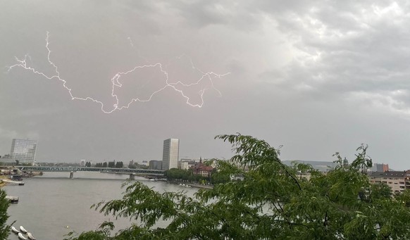 Gewitter in Basel, 22. Juni 2023