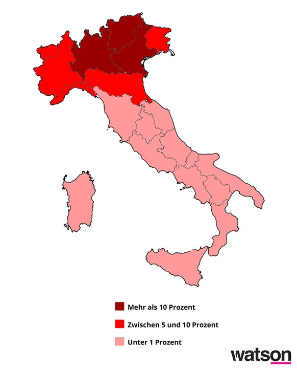 Resultate der Senatswahlen in Italien 2013.&nbsp;<br data-editable="remove">