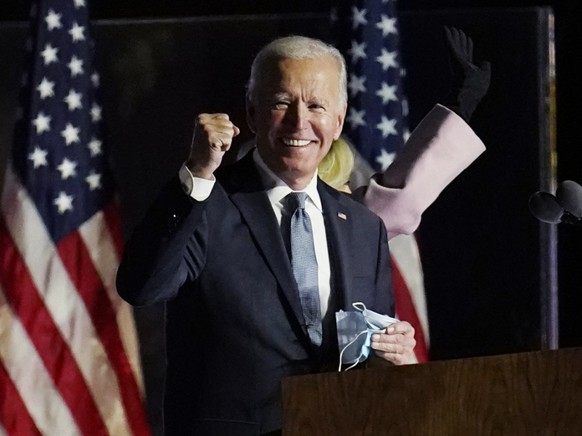 ARCHIV - Der neu gewählte US-Präsident Joe Biden spricht in Wilmington im US-Bundesstaat Delaware. Foto: Paul Sancya/AP/dpa