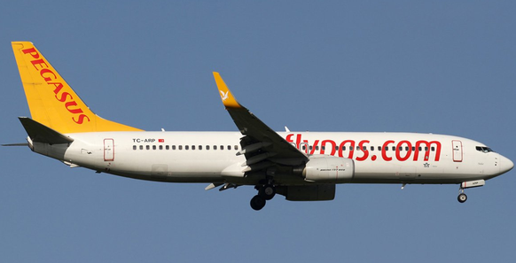 Eine Boeing 737 von Pegasus Airlines.