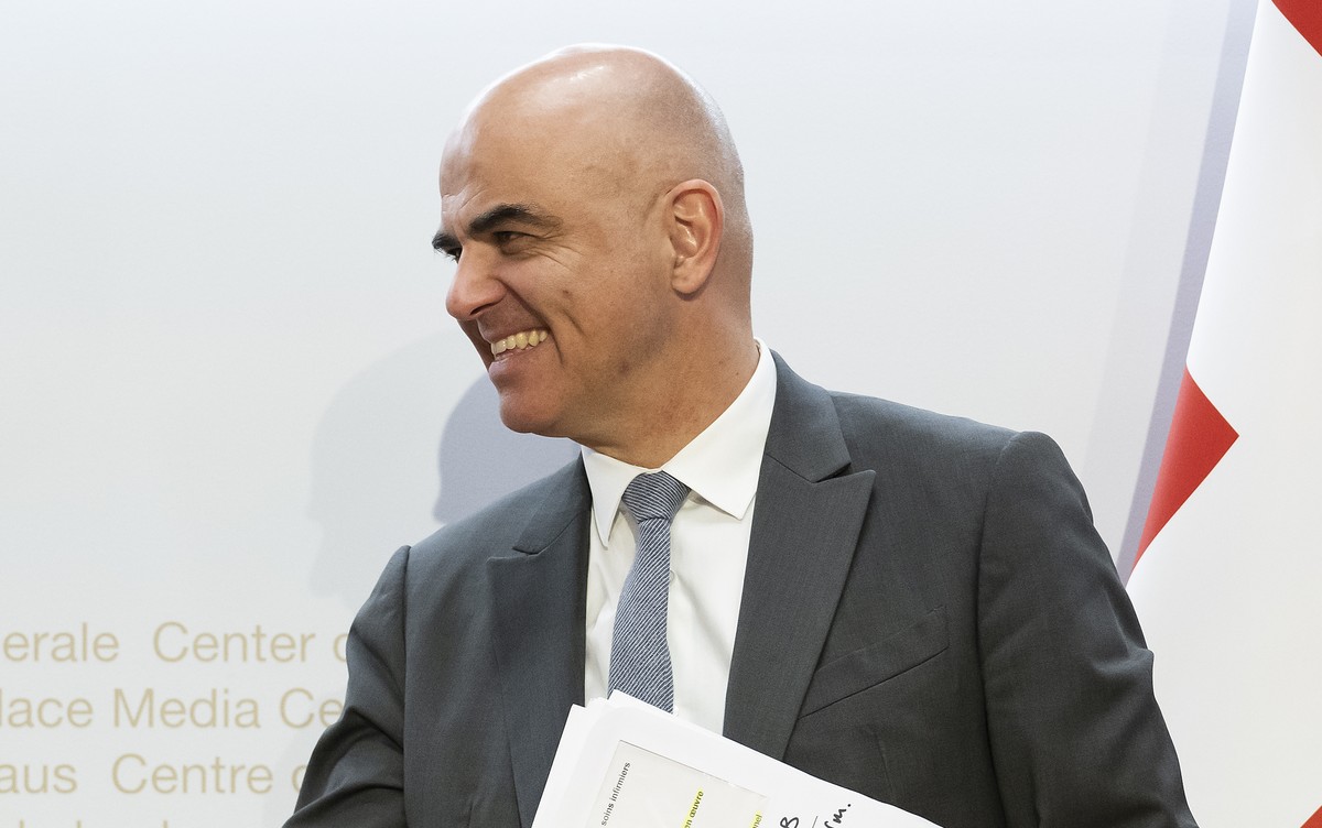 Alain Berset s'est montré plus qu'à l'aise pour sa première intervention face aux journalistes.
